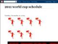 2011 world cup sched