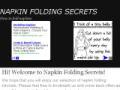napkin folding secre