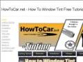 how to tint car &amp