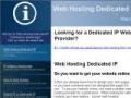 web hosting dedicated ip
